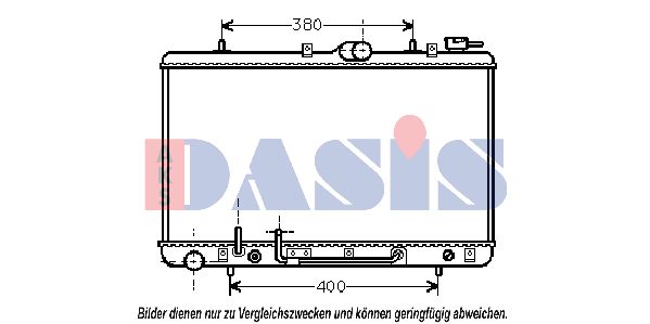 AKS DASIS Радиатор, охлаждение двигателя 560210N